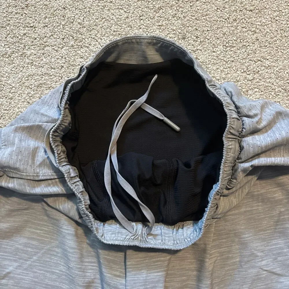 Lululemon Surge Shorts Mens Sz Small Gray 4” Inseam Lined Athletic Training Gym